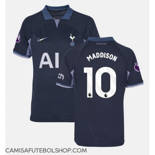 Camisa de time de futebol Tottenham Hotspur James Maddison #10 Replicas 2º Equipamento 2023-24 Manga Curta